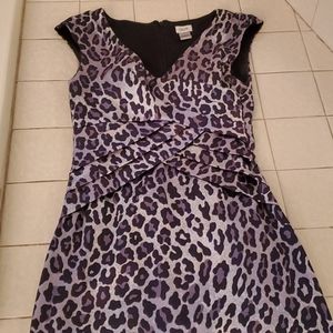 Cache Leopard Print Sheath Dress